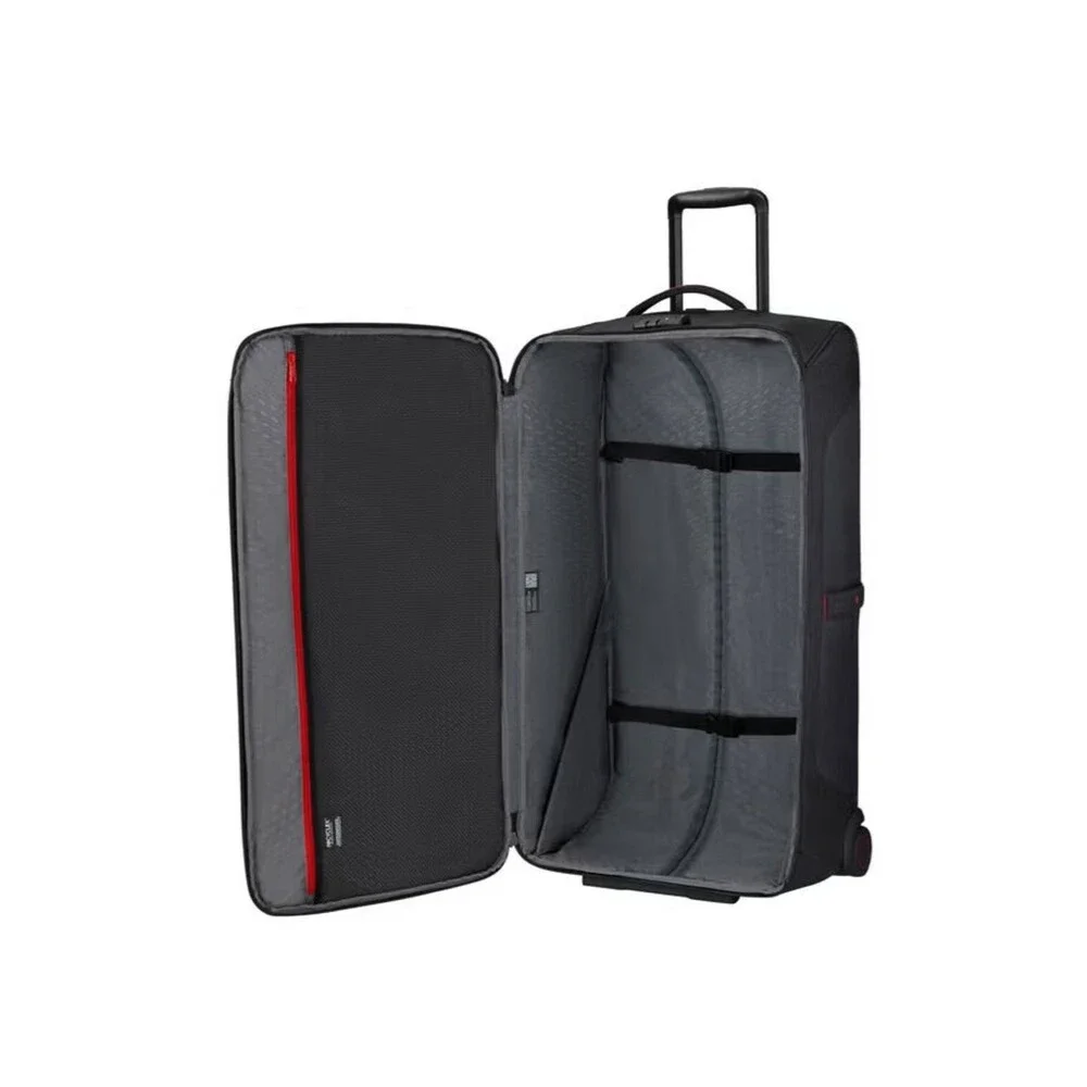 Samsonite 🔥✈️ECODIVER LARGE WHEELED DUFFEL Black Rolling Bag Telescopic Handle